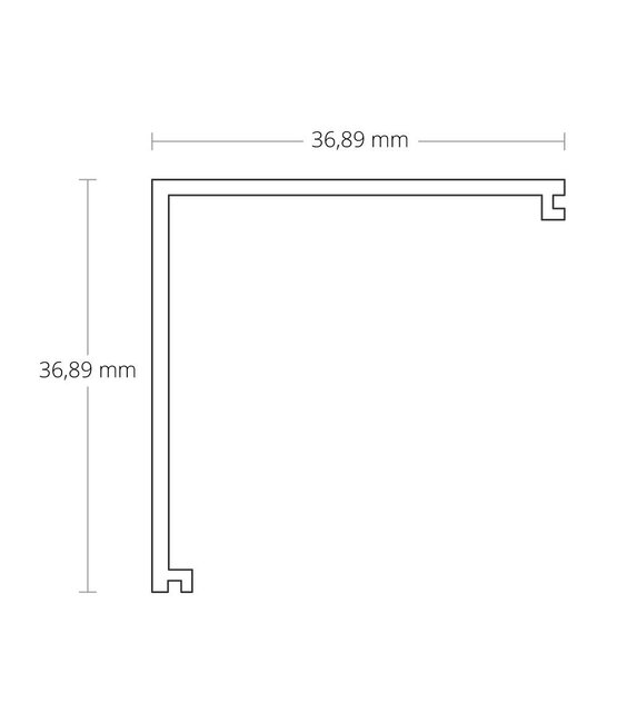 LED hoekprofiel inclusief klikafdekking 40,10 mm x 40,10 - C19ALU