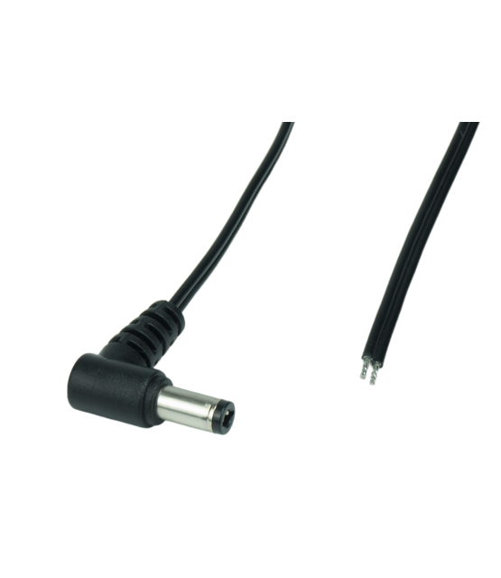 Hoek Male DC verlengkabel 100cm - SPOSDC-T-P21L-1.0