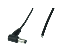 Hoek Male DC verlengkabel 100cm - SPOSDC-T-P25L-1.0