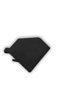 Eindkap zonder kabeldoorvoer - C23.2ZWART