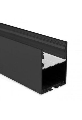 LED profiel XL 3 meter inclusief klikafdekking 40mm x 50 mm - XL40ZWART