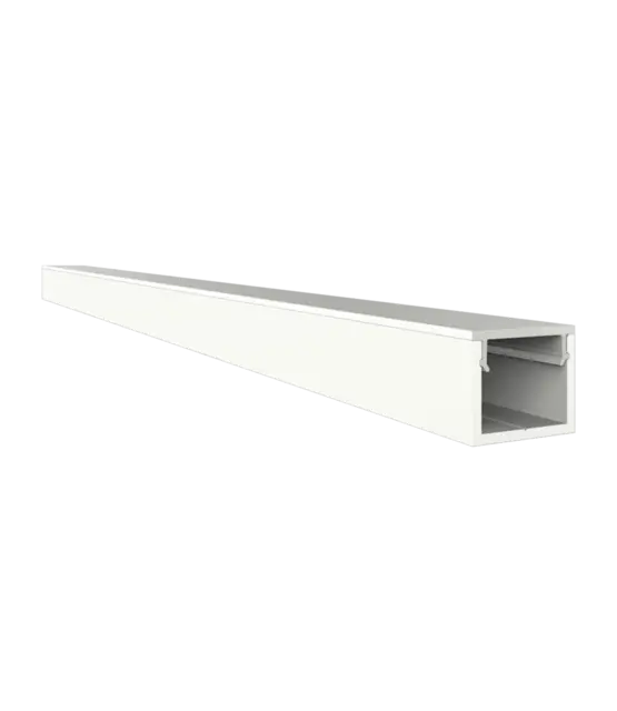 Wit SLIM LED profiel met klikafdekking 10 mm x 8 mm - SLIM308WIT
