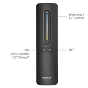 Design afstandsbediening voor CCT / Dual white LED strips - 1 zone - Miboxer C3