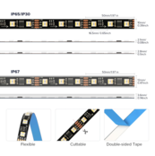 DIGILED LED strip WS2805 RGBCCT 18W 24VDC IP30 5m Rol - PIXEL PRO