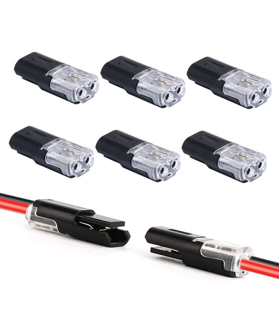 Snelle Stekker verbinder 2 Draad Connector 2pin - 2 stuks