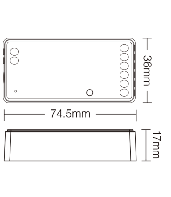 5 in 1 Zigbee + 2,4ghz / TUYA LED controller 5 in 1 - voor Single Color/Dual White/RGB/RGBW/RGBWW/RGBCCT LED strips 12-24v - SZ5