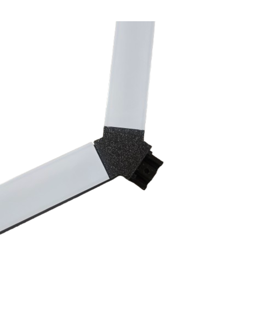 LED profiel honingraat Y verbinder XL306ZWART serie verbindingsstuk - inclusief schroeven