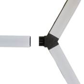 LED profiel honingraat Y verbinder XL306ZWART serie verbindingsstuk - inclusief schroeven