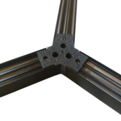 LED profiel honingraat Y verbinder XL306ZWART serie verbindingsstuk - inclusief schroeven