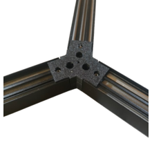 LED profiel honingraat Y verbinder XL306ZWART serie verbindingsstuk - inclusief schroeven