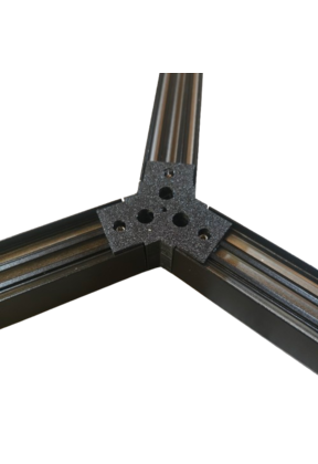 LED profiel honingraat Y verbinder XL306ZWART serie verbindingsstuk - inclusief schroeven