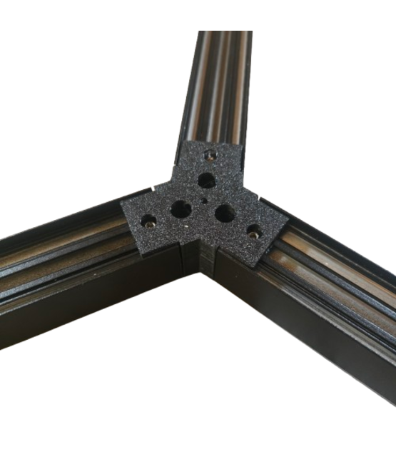 LED profiel honingraat Y verbinder XL306ZWART serie verbindingsstuk - inclusief schroeven