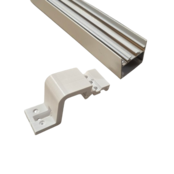 LED profiel montage beugel voor horizontale XL306WIT verbindingsstuk hoek - inclusief schroeven