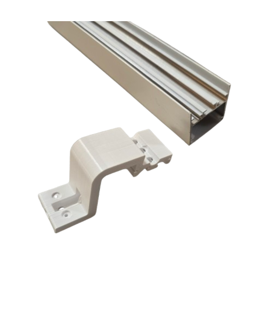 LED profiel montage beugel voor horizontale XL306WIT verbindingsstuk hoek - inclusief schroeven