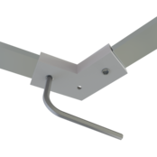 Hoek verbinder 120 graden voor Wit LED profiel 301WIT