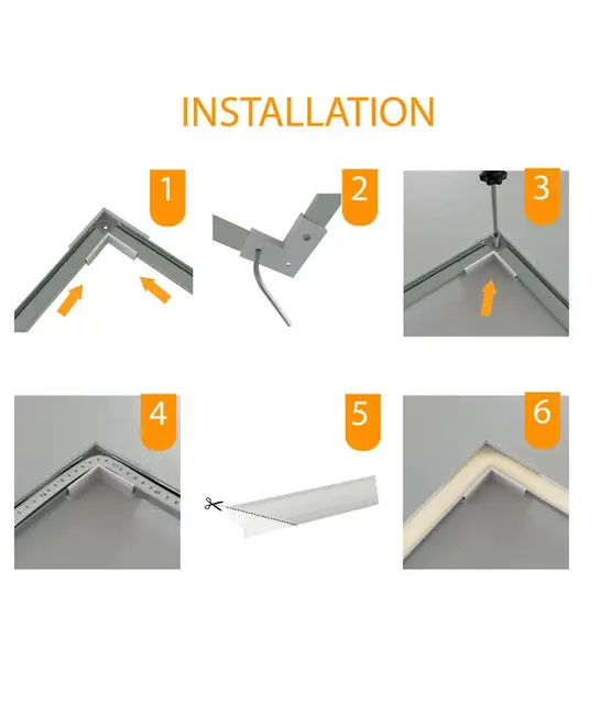 Hoek verbinder 120 graden voor Zwart LED profiel 301ZWART