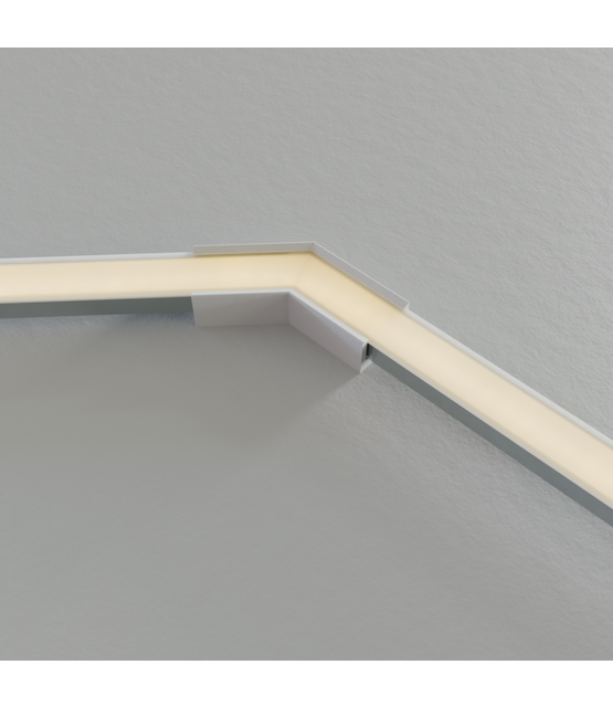 Hoek verbinder 135 graden voor Wit LED profiel 301WIT