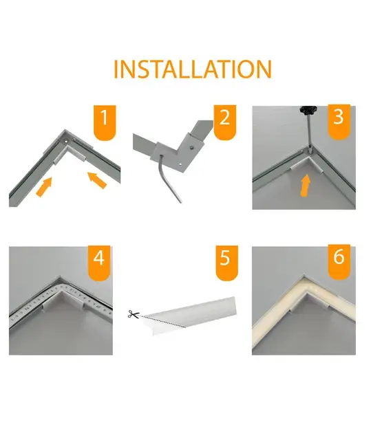 Rechte verbinder 180 graden voor Zwart LED profiel 301ZWART