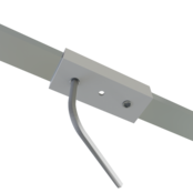 Rechte verbinder 180 graden voor Zwart LED profiel 301ZWART