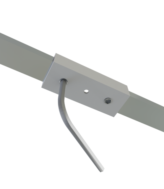 Rechte verbinder 180 graden voor Zwart LED profiel 301ZWART