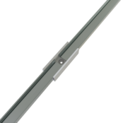 Rechte verbinder 180 graden voor Zwart LED profiel 301ZWART