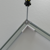 Hoek verbinder 90 graden voor Zwart LED profiel 301ZWART