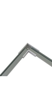 Hoek verbinder 90 graden voor Zwart LED profiel 301ZWART