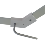 Hoek verbinder 135 graden voor Zwart LED profiel 301ZWART