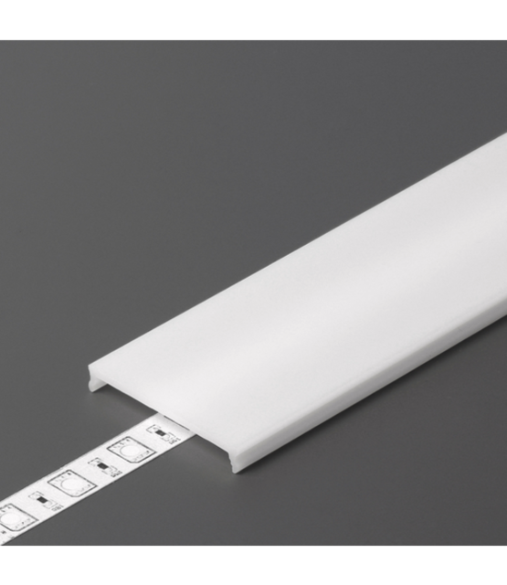 2 meter Losse LED profiel klikafdekking - Opaal - XL10ALU, XL10WIT, XL10ZWART,XL11ALU, XL11WIT, XL11ZWART