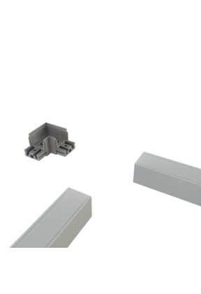 Hoek verbinder 90° wit voor LED profiel XL306WIT