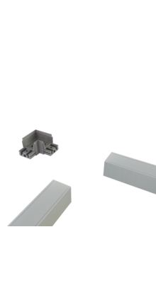 Hoekverbinder 90° voor LED profiel XL306ALU