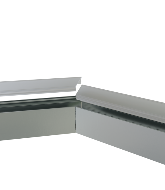 Connector 135° zwart voor LED profiel 318ZWART