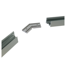 Connector 135° wit voor LED profiel 318WIT