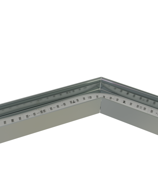 Connector 135° voor LED profiel 318ALU