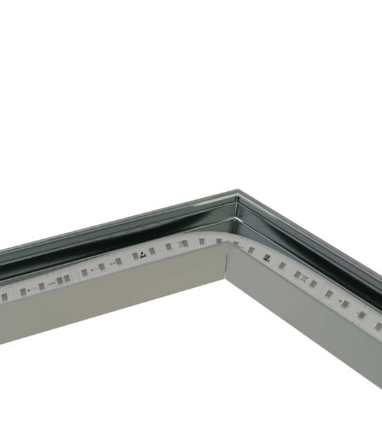 Connector 120° wit voor LED profiel 318WIT