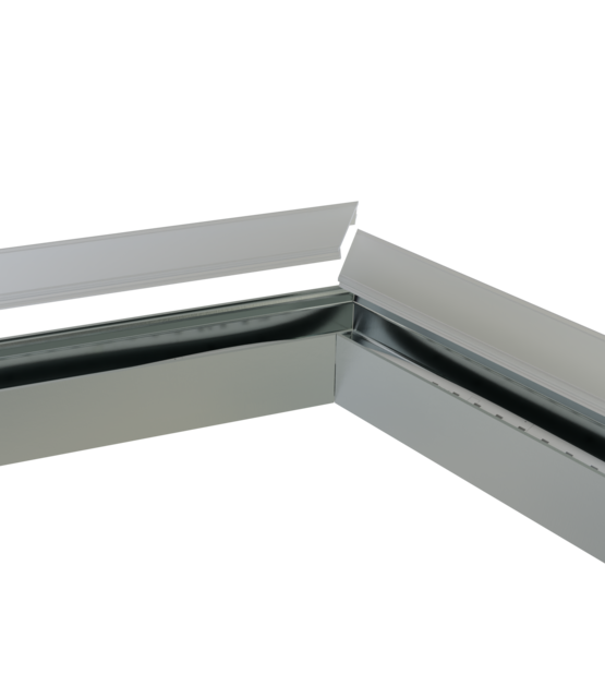 Connector 120° wit voor LED profiel 318WIT