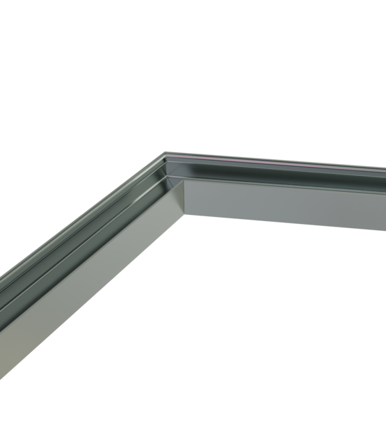 Connector 120° zwart voor LED profiel 318ZWART