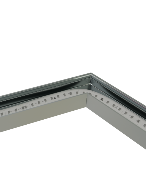 Connector 120° zwart voor LED profiel 318ZWART