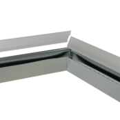 Connector 120° zwart voor LED profiel 318ZWART