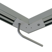 Connector 120° voor LED profiel 318ALU