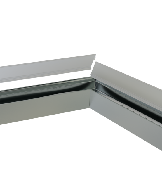 Connector 120° voor LED profiel 318ALU