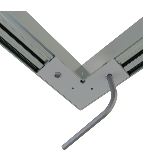 Connector 90° voor LED profiel 318ALU