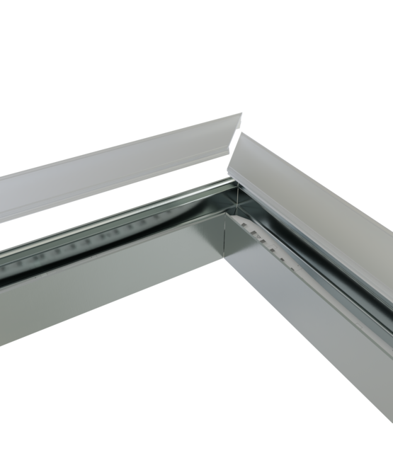 Connector 90° voor LED profiel 318ALU