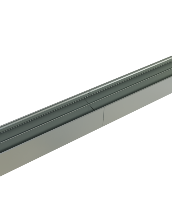 Connector 180° zwart voor LED profiel 318ZWART