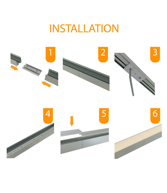 Connector 180° zwart voor LED profiel 318ZWART