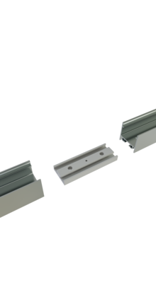 Connector 180° wit voor LED profiel 318WIT