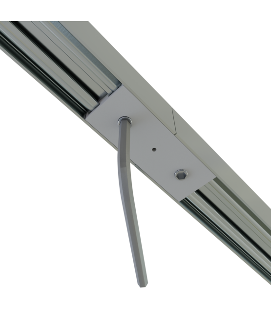Connector 180° wit voor LED profiel 318WIT