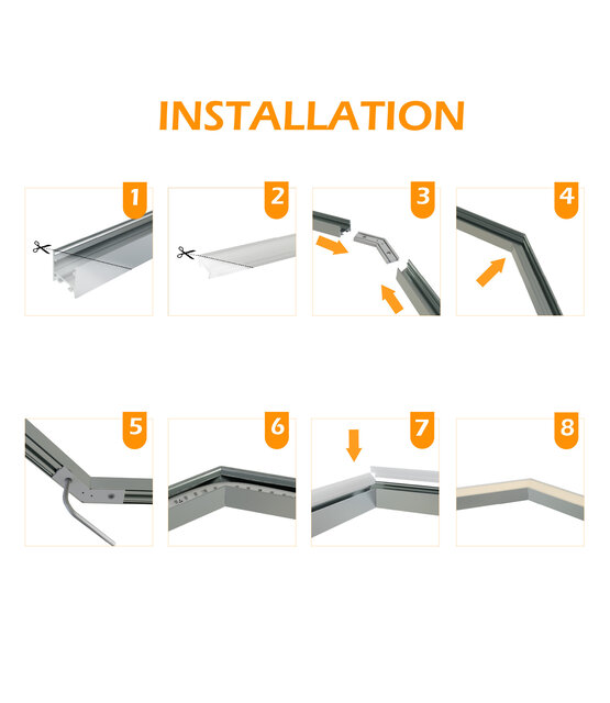 Hoek verbinding 135° zwart voor LED profiel 302ZWART