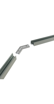 Hoek verbinding 135° wit voor LED profiel 302WIT