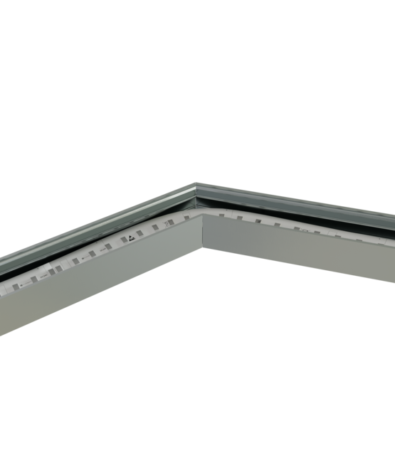 Hoek verbinding 135° wit voor LED profiel 302WIT